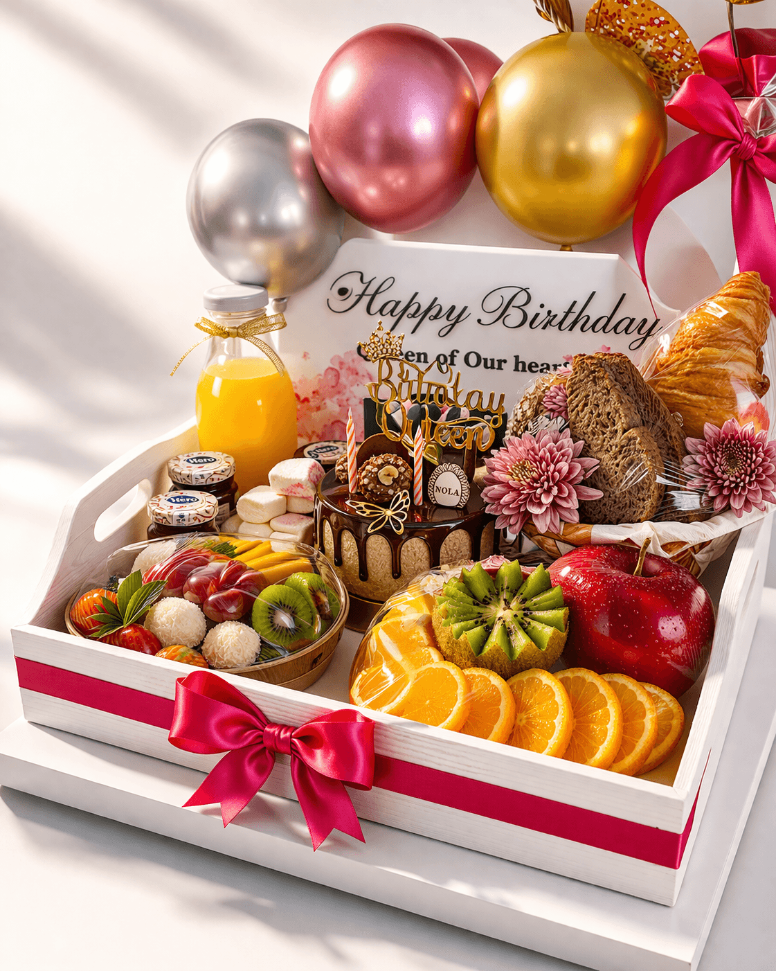 Royal Cheese Tray with a Cake